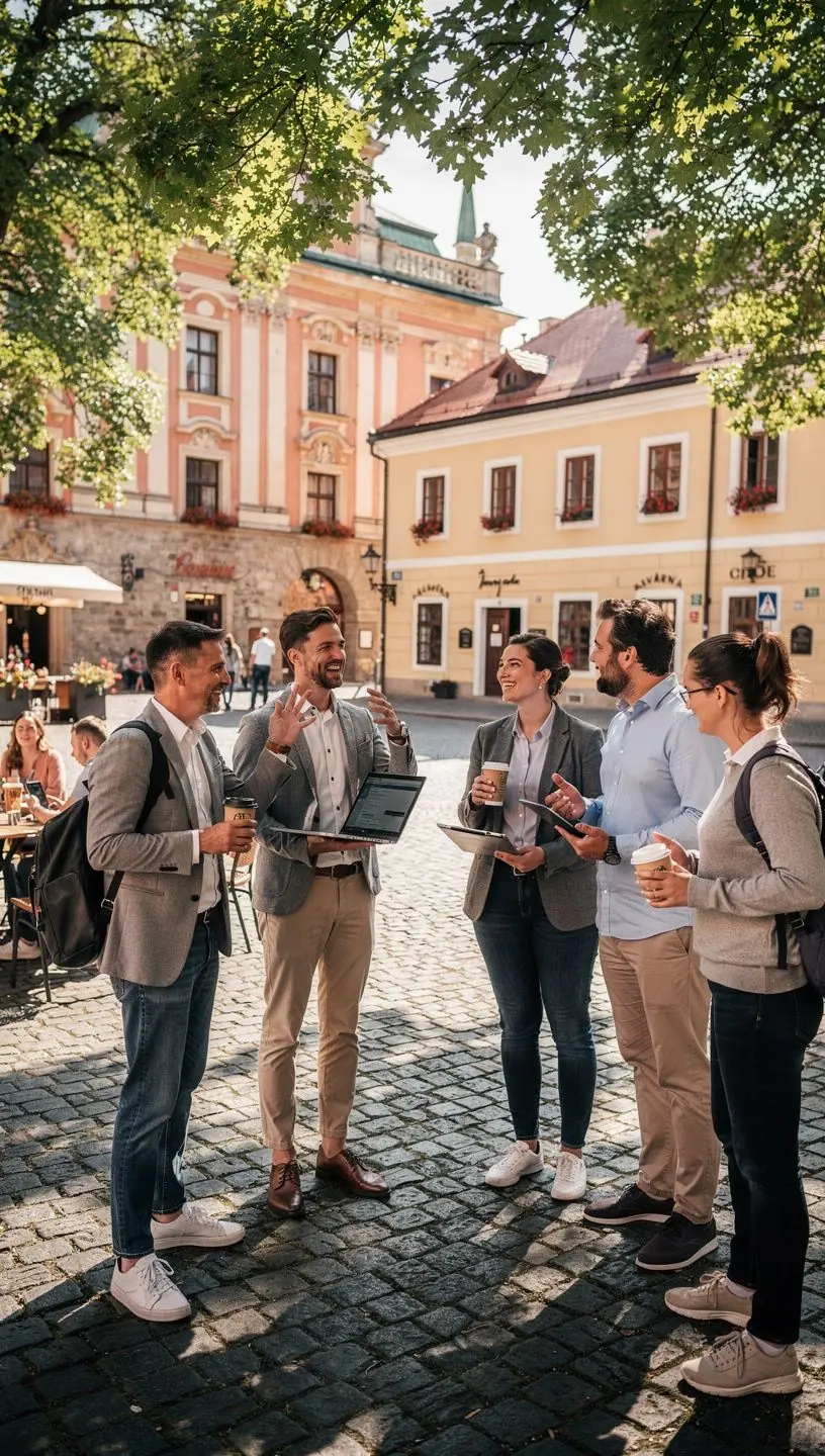 Modern office workspace