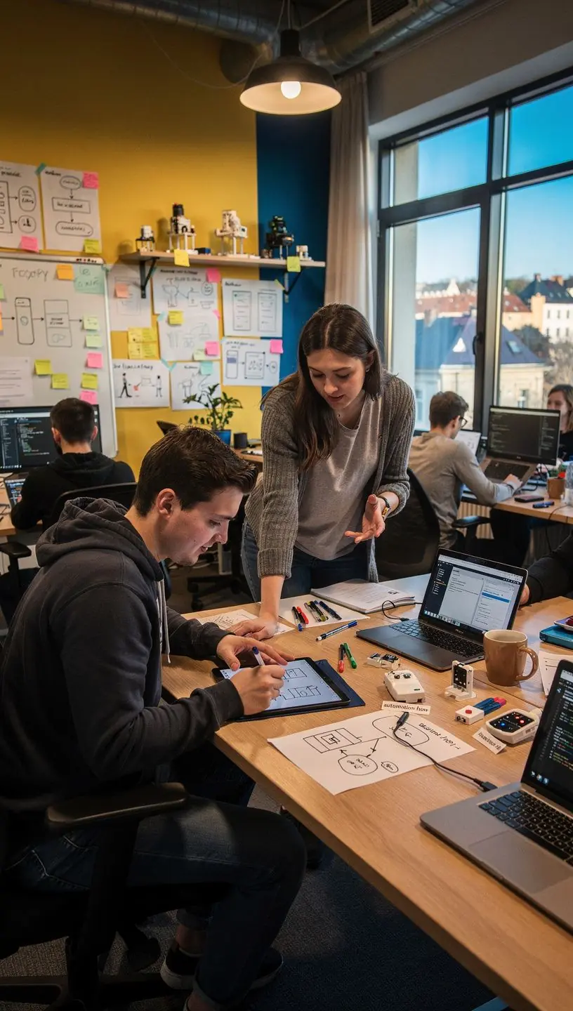 Professional team collaboration